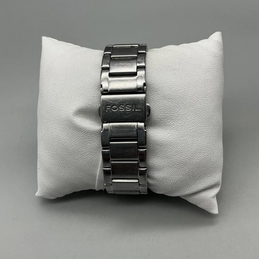 Fossil CH-2542 Womens Watch 40mm MOP Dial Stainless Chronograph New Battery